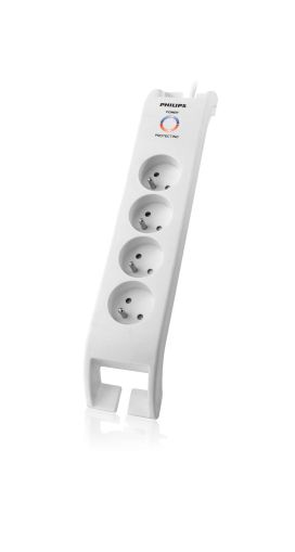 Разклонител Philips бял 2м