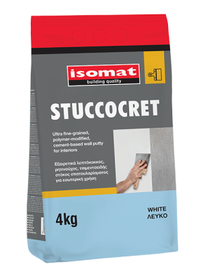 Шпакловка супер фина полимер-циментова STUCCOCRET 4кг