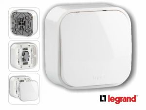 Ключ девиаторен бял IP21 открит монтаж Forix