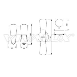 Лампа за баня NINFEA 1х40W G9