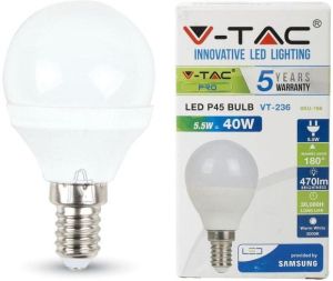 Крушка LED 5.5W E14 6400K  VT-236