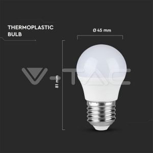 Крушка LED 5.5W E27 G45  6400K