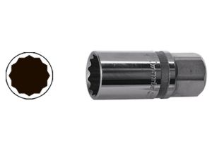 Вложка за автомобилни свещи 1/2" 21 mm 12-стенна MTX MASTER