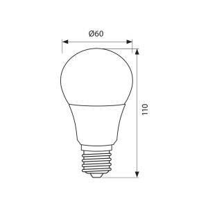 Крушка LED LARGO LGL 6W E27 CL-4000K