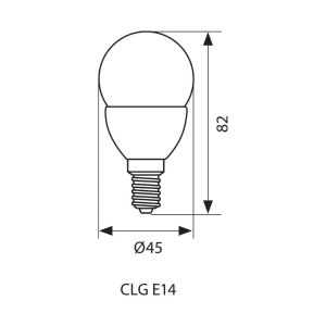 Крушка LED CERAMIC 3.5W E14 4000K