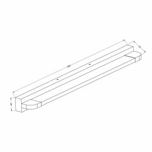Лампа за баня LED MODENA LED 9W 4000K черен