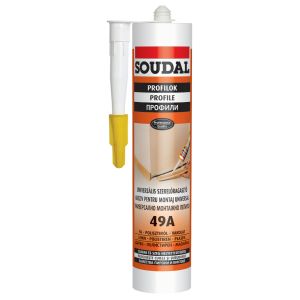 Универсално монтажно лепило SOUDAL 49А 280 ml бежов