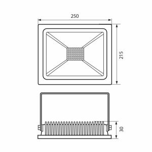 Прожектор LED 100W TREND WH 4000K