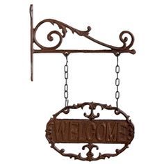 Декорация чугун Welcome