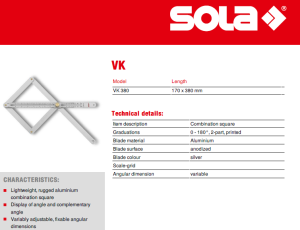 Дърводелски ъгломер сгъваем Sola